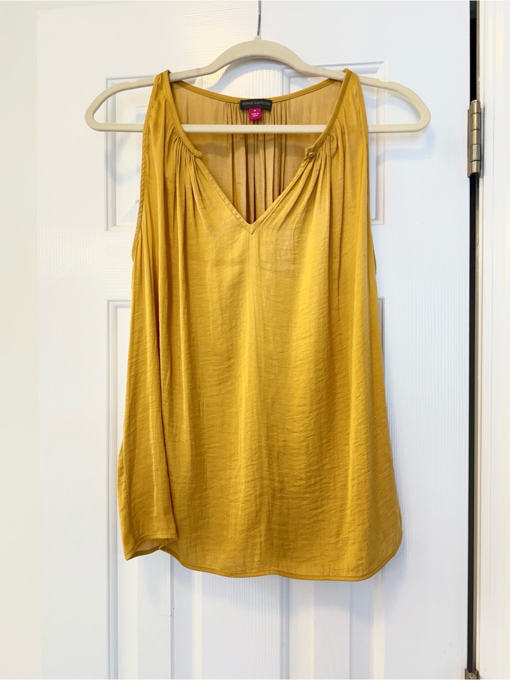 Vince Camuto Golden Yellow V-Neck Sleeveless Camisole